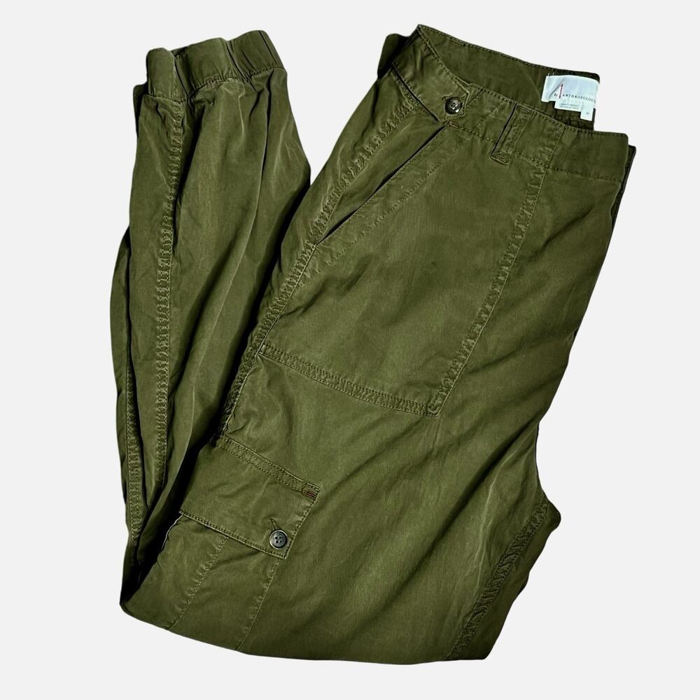 Anthropologie Joggers Pants 31 Cargo Utilitarian Chic Streetwear Grunge Green